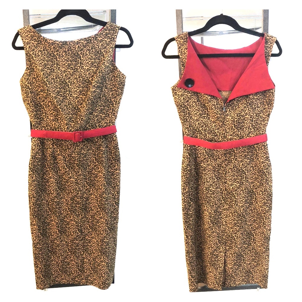 Bettie Page Leopard Print Dress